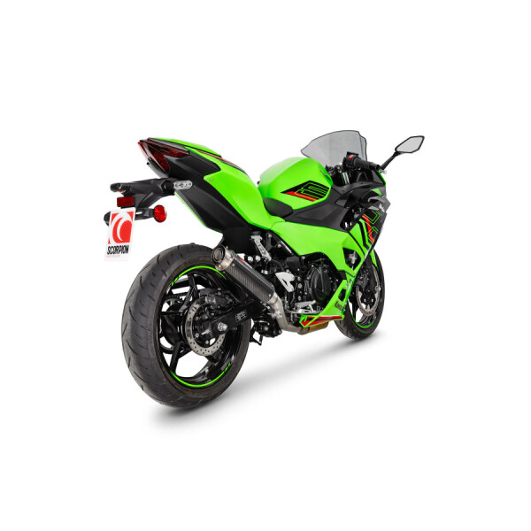 Scorpion Exhaust Kawasaki Ninja 500 (Euro 5+) 2024 - 2025 RP1-GP Slip-on Carbon Fibre Sleeve